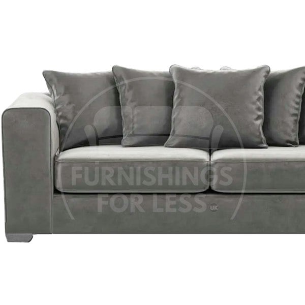 Ella Plush Velvet Fabric 3 + 2 Seater Sofa Suite - 3