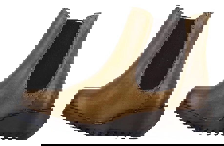 Fly London Salv Womens Wedged Heeled Chelsea Leather Ankle Boots