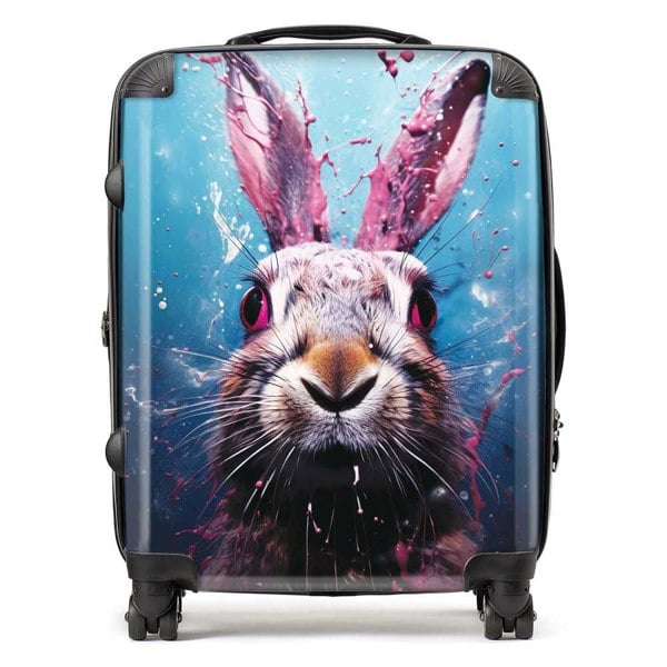 Warren Reed Rabbit Face Splashart Suitcase