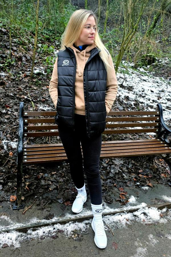 Quilted Puffer Gilet Black – Lightweight Water-Resistant Vest - Optimum