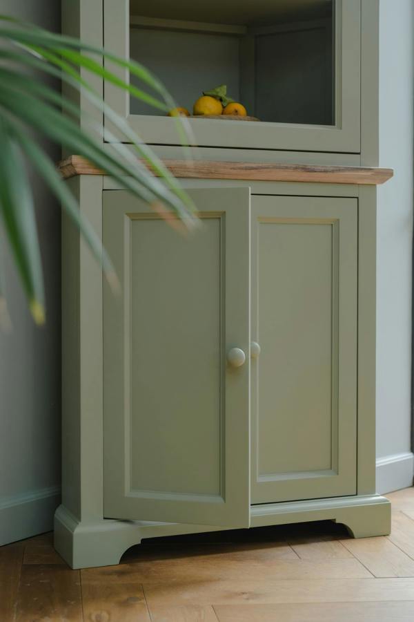 Statement Furniture Florence Corner Sideboard with Cupboard and Shelf. Assembled Storage