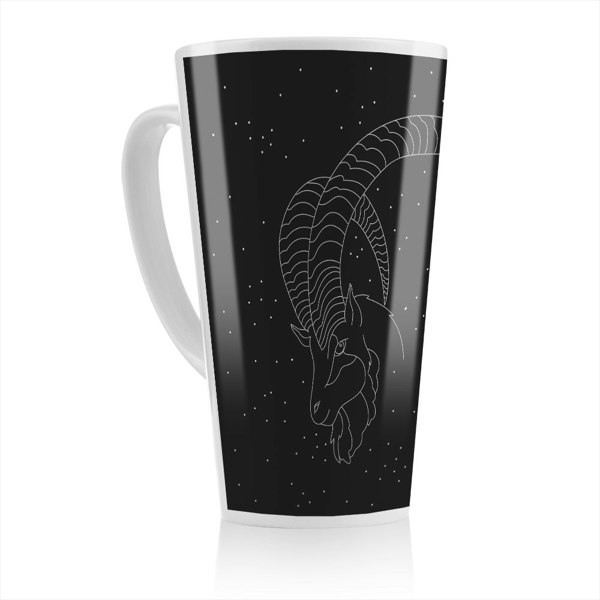 Benjamin Tate Design Capricorn Zodiac Sign Dining Latte Mug