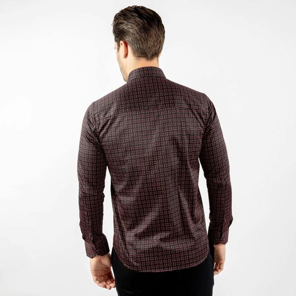 MIDNIGHT CLUB: MAINFRAME PRINT SHIRT - Premium Men's Patterned Shirt by Claudio Lugli | Bold Design, Tailored Fit, Best Printed Shirts