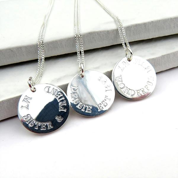 Aye Do Gifts Personalised Round Charm Necklace