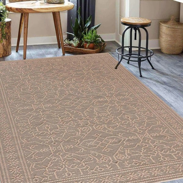 Beige Jute-Look Washable Rugs | Stylish & Easy-Clean