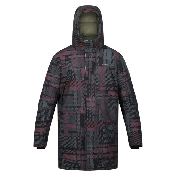 Regatta Mens Christian Lacroix Laurus Grid Padded Waterproof Jacket - Tartan