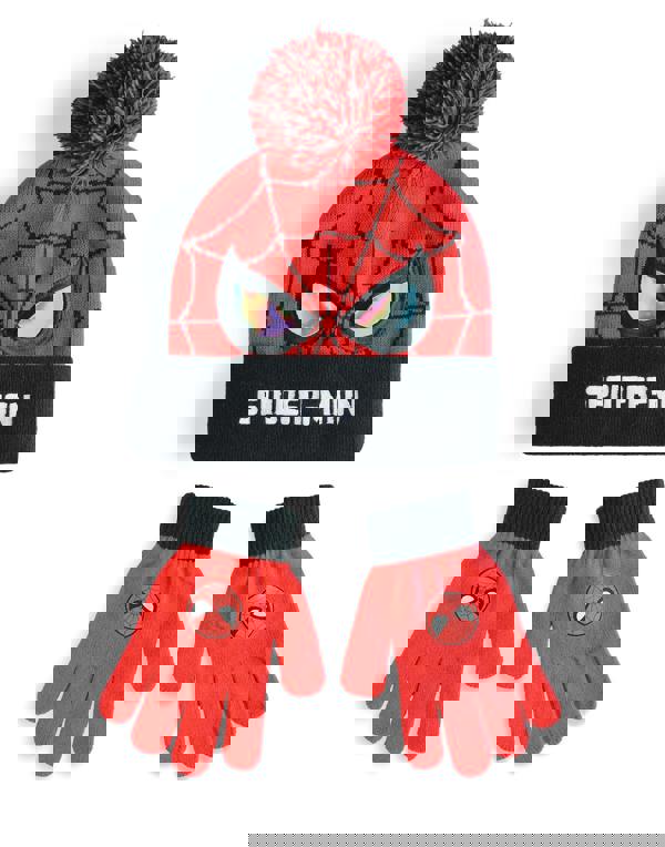 Marvel Boys Multicoloured Character Beanie and Gloves Set (One Size)