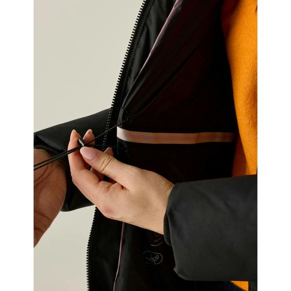 Regatta Womens/Ladies Merida Long Length Padded Jacket - Black