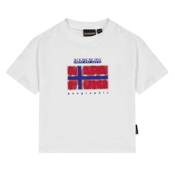 Napapijri Childrens/Kids Stella Lightweight Casual T-Shirt - Heron White - 