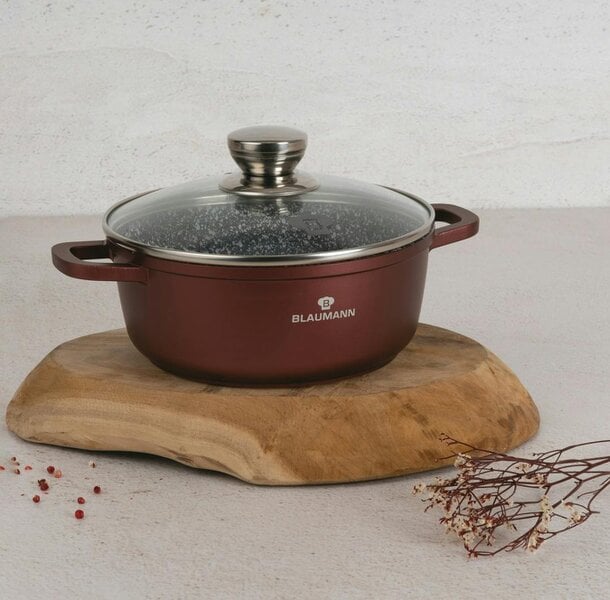 Berlinger Haus Casserole with Lid, 20 cm Blaumann BL4077| Cera Stone