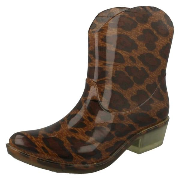 Spot On Ladies Spot On Cowgirl Ankle Wellington Boots