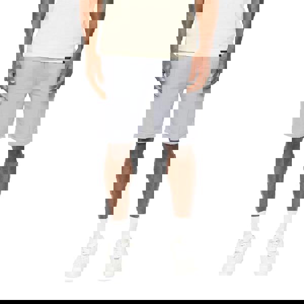 Crosshatch Mens Bardon Casual Shorts - Steel Blue - 