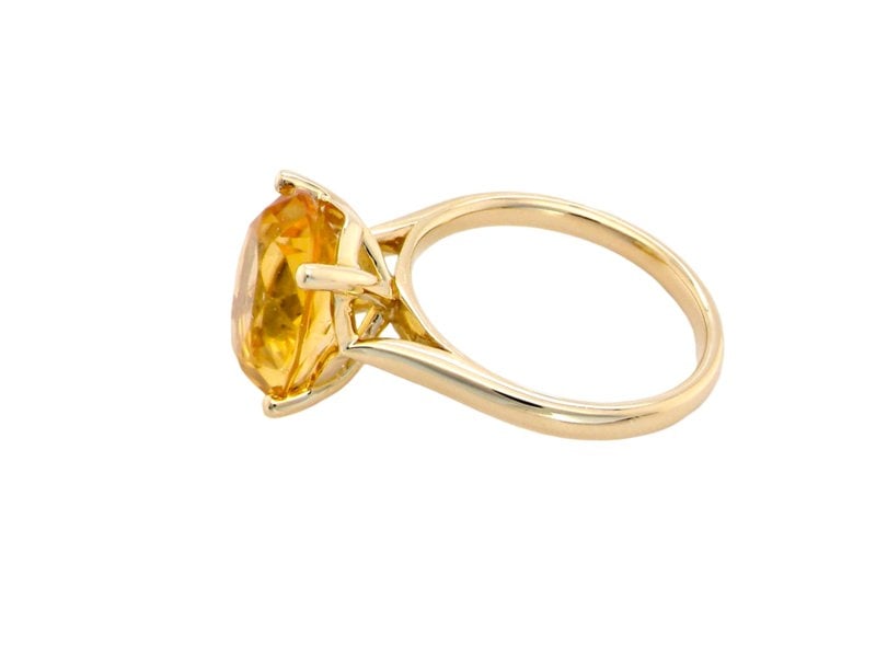 Vintage Tom A yellow citrine dress ring