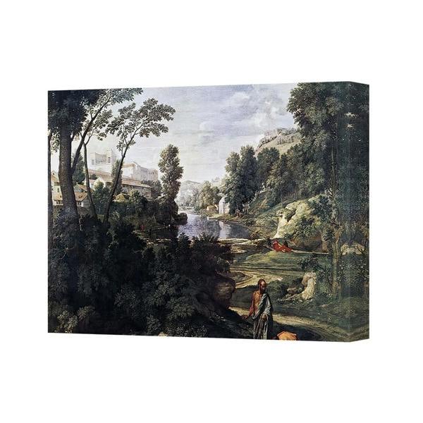 Benjamin Tate Design Canvas Wall Art Landscape Painting Print Scenic River View