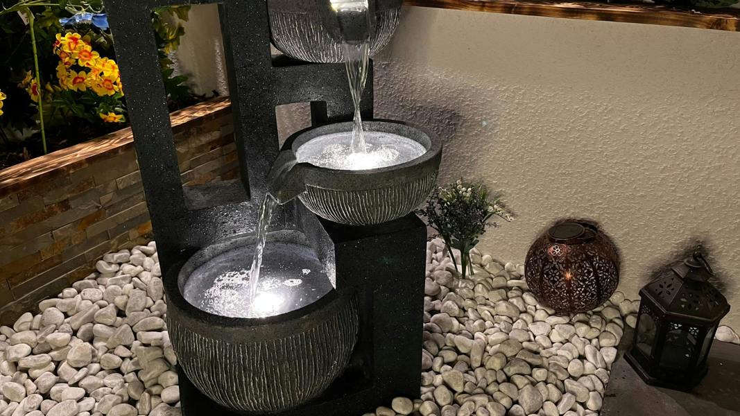 Tranquillity Water Features Mirage Cascade Contemporary Water Feature