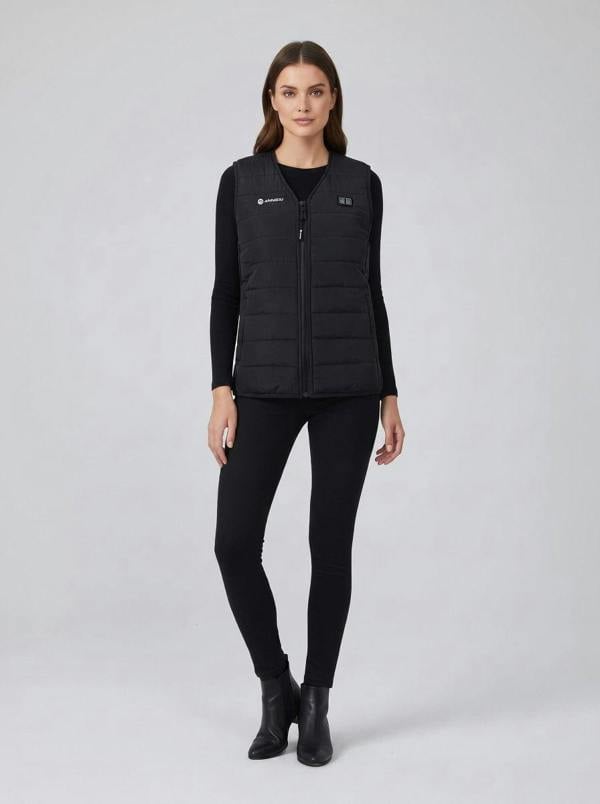 Anniou Women's V-Neck Heated Gilet