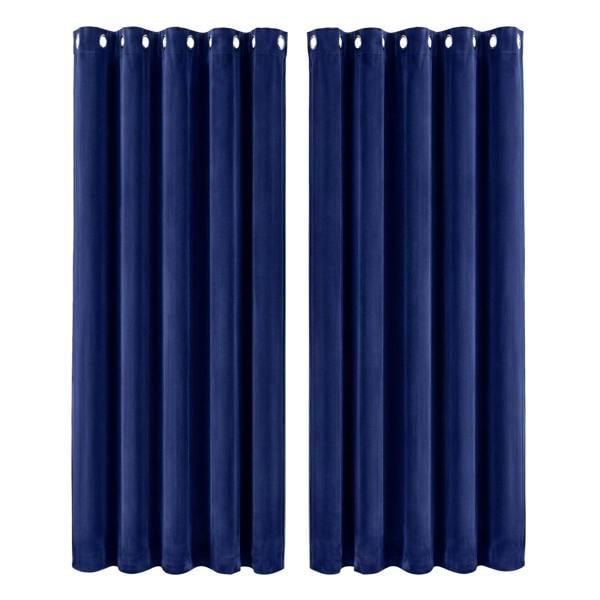 Marlow Thick Thermal Blackout Curtains Velvet Eyelet Ring Top Ready Made