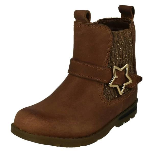 Clarks Girls Clarks Casual Ankle Boots Dabi Star