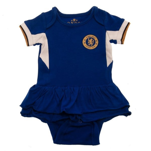 Chelsea FC Baby 2023-2024 Tutu Skirt Bodysuit - Royal Blue/White/Gold