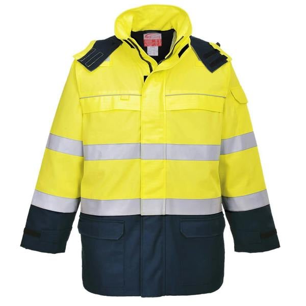 Bizflame Rain+ Hi-Vis Multi-Norm Constrast FR Jacket Portwest
