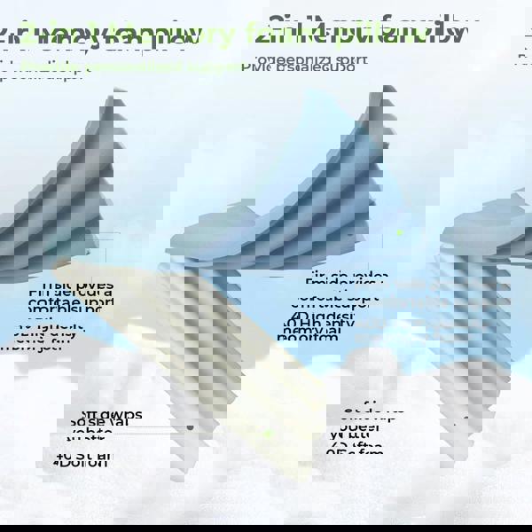 Lavio Luxury Pillow Firm Side Support Memory Foam with Soft Side Foam Reversible