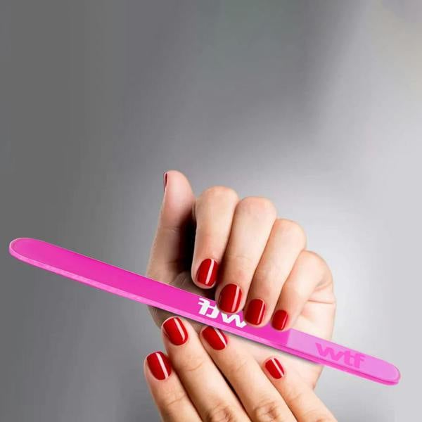 Aquarius Glass Nail File Boxed Text Design Professional Manicure Beauty Tool File