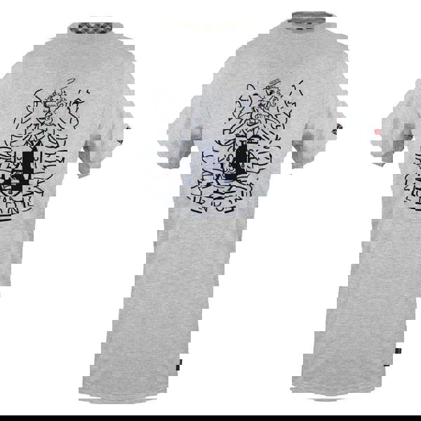 Aquascutum Mens Aldis Shield Logo T-Shirt - Grey