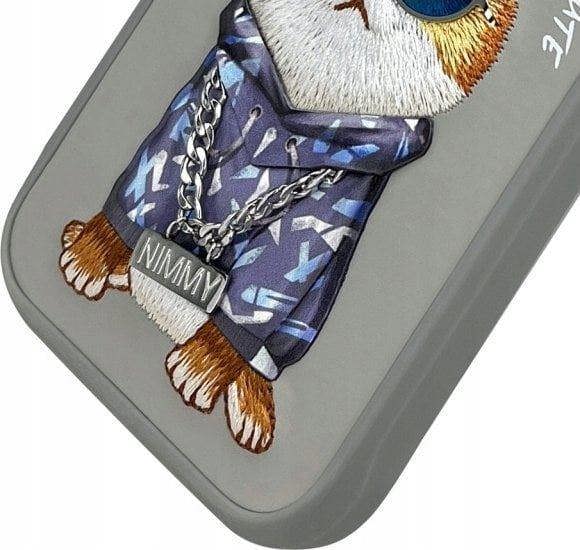 Nimmy Friends Glasses Cool Cat Case for iPhone 16 Pro 6.3" Grey - N-YJ-iP16-Pro-05-B