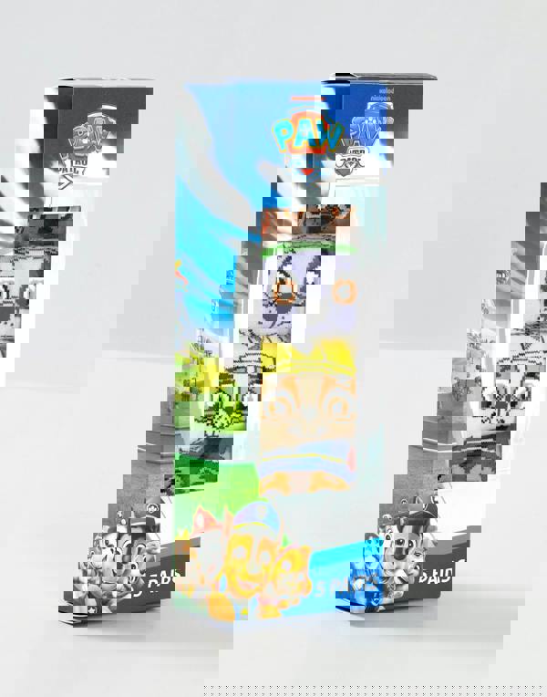 Paw Patrol Boys Multicoloured Multi-Character Face Graphic Calf Socks Set of 5