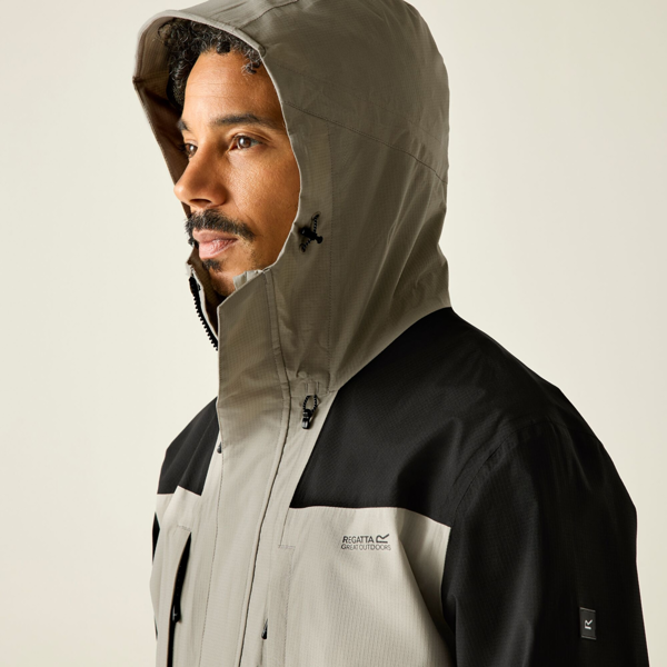 Regatta Mens Freesdale Waterproof Jacket - Abbeystone/Black