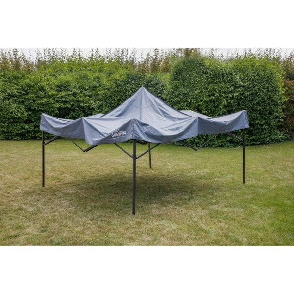 3x3m Pop-Up Gazebo - GREY Heavy Duty Frame & Water Resistant - Garden Pavillion - LoopsDirect