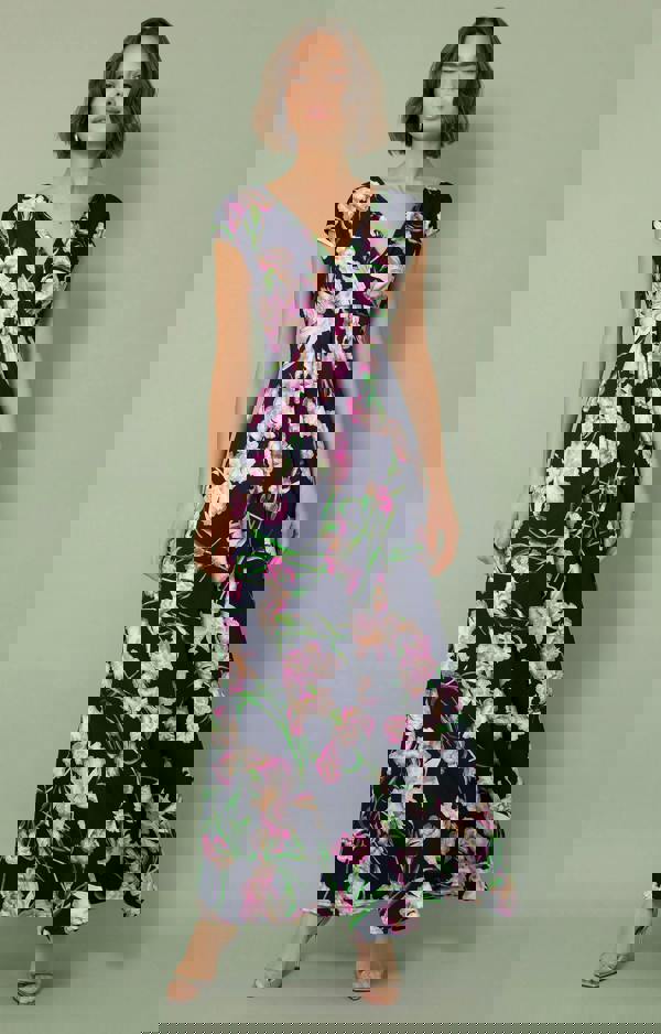 Alie Street London Sophia Maxi Dress Petite - Midnight Blossom