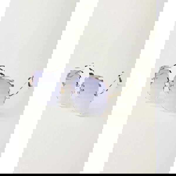 Blue Vanilla Frameless Purple Lens Sunglasses