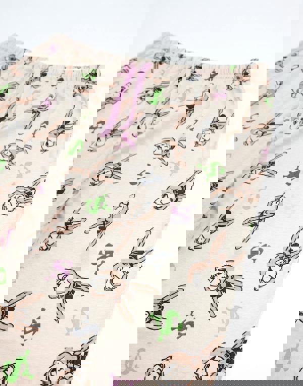 Shrek Womens Multicoloured Donkey Short Sleeve Long Leg Pyjama Set