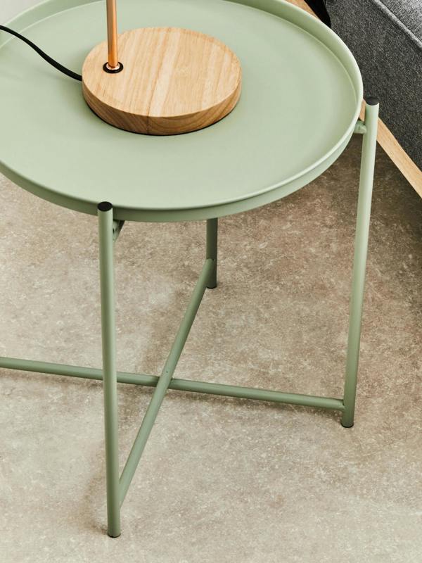 Interiors by Premier Trosa Green Iron Side Table
