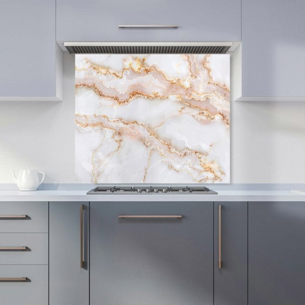 Warren Reed - Designer Peach Quartz Effect Kitchen Splashback