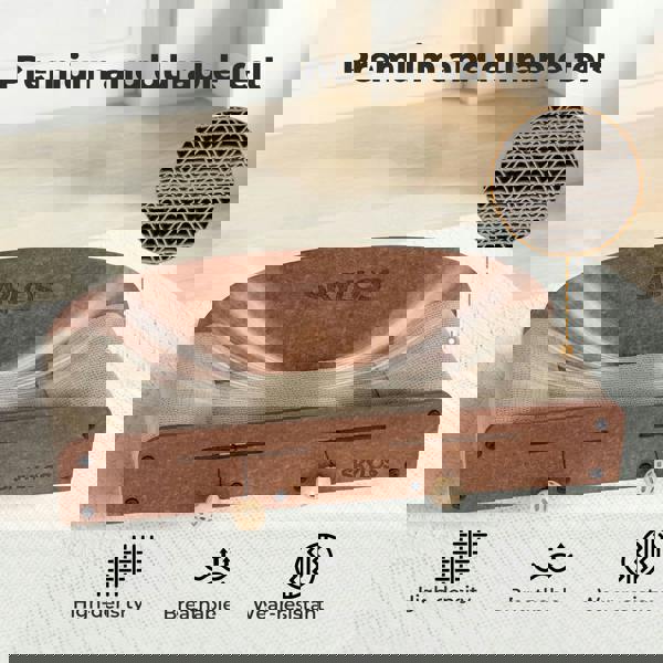 Skylos Cat Scratcher Scratching Board Corrugated Cardboard Scratch Bed 2 Balls