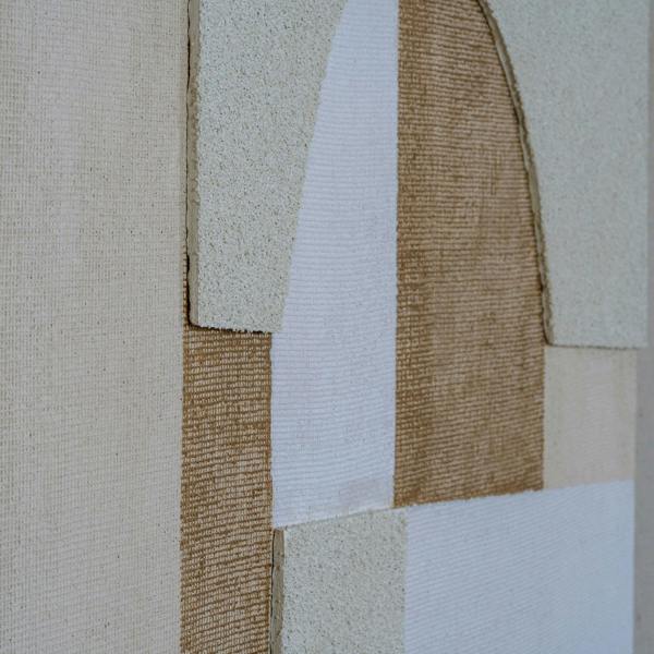 Portina Linen Textured Canvas in Frame