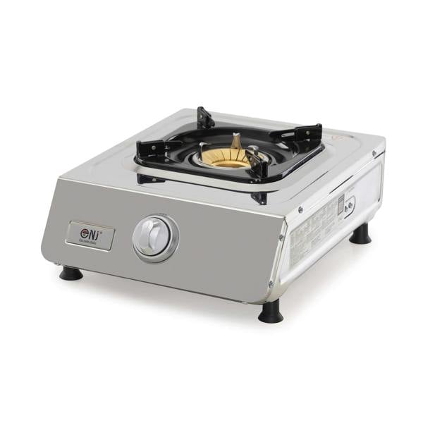 Portable gas stove on a white background