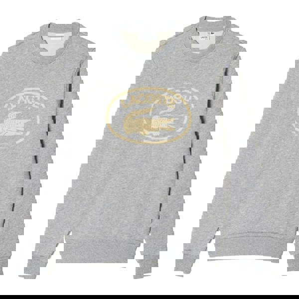 Lacoste Women's Organic Cotton Fleece Loose Sweatshirt - Grey