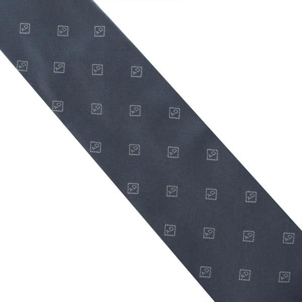Dunhill silk tie in a repeat monogram pattern