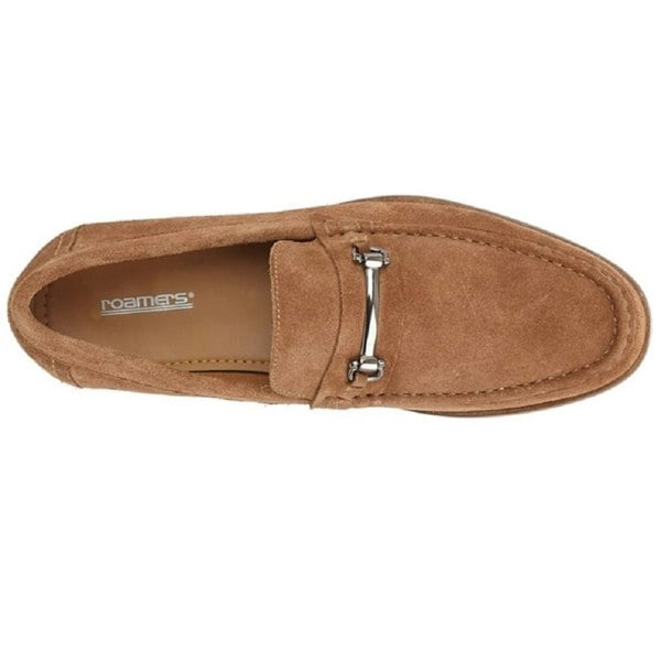 Roamers Mens Suede Slip-on Casual Shoes - Sand