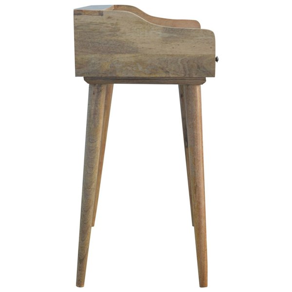 Artisan Furniture Solid Wood Gallery Back Shell Writing Desk