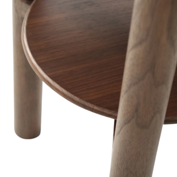 Willow Lamp Table with Shelf Timber Tobacco