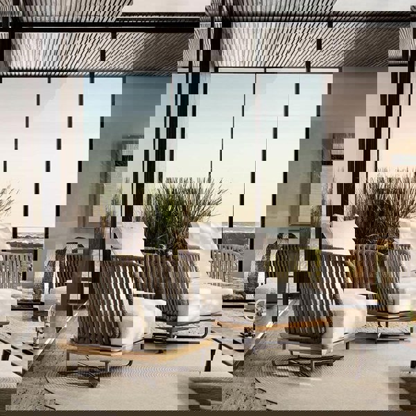 Phyllis Rattan Outdoor Sofa Set, Two Seater Sofa, Outdoor Furniture, Grey - Clearance-Rit Concept-Rit Concept