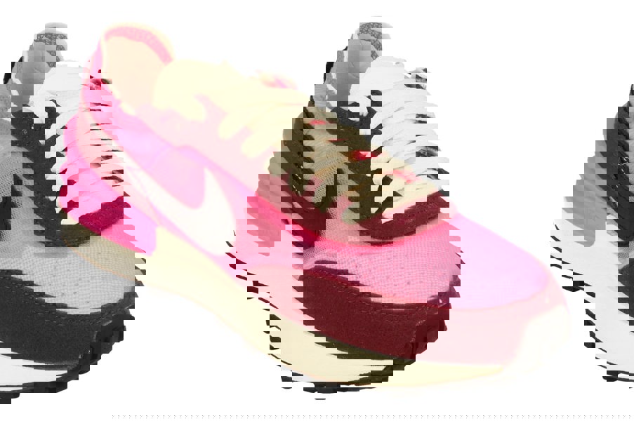Nike Womens Waffle One Trainers Dq0855  600 - Hyper Pink Black Dark Beetroot 600 - Photo 3