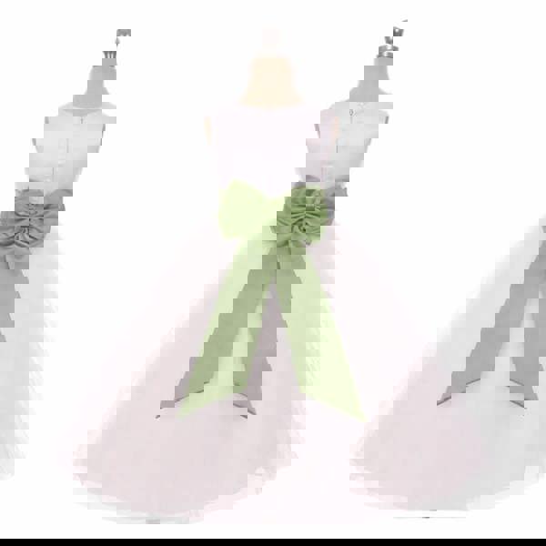 Kids Dreams Classic Dolly Dress - Sage Sash