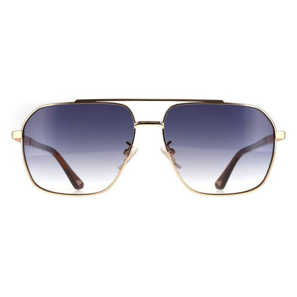 Police Sunglasses SPLQ85 0300 Shiny Rose Gold Blue Gradient