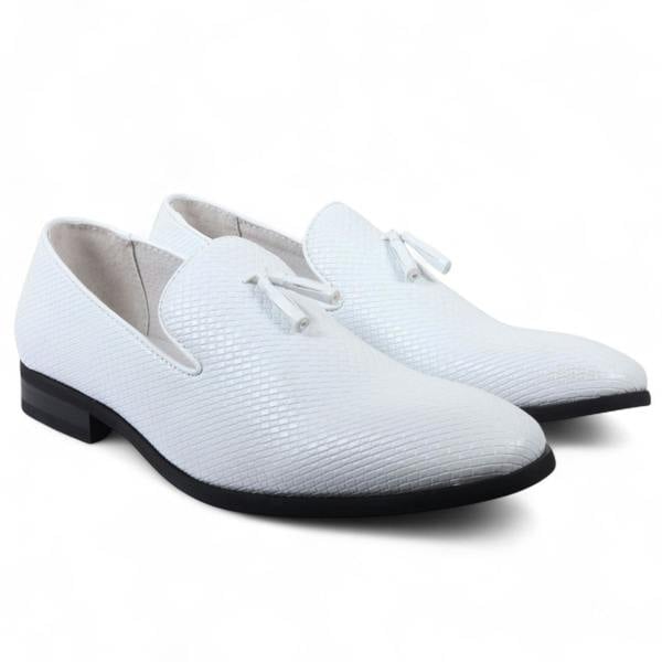 Dolcetto Men’s Formal Tassel Loafers Slip-On Leather Shoes
