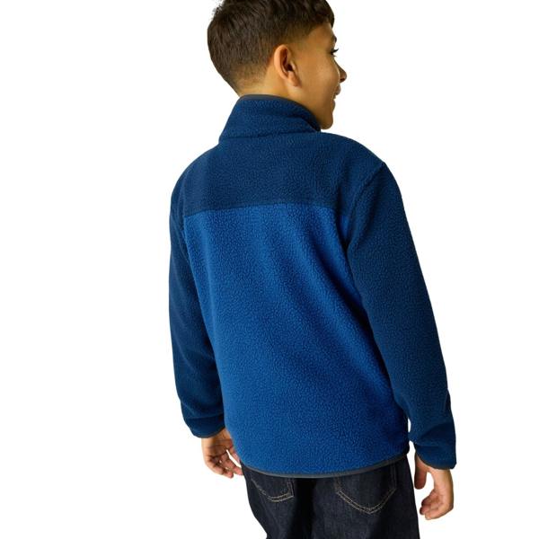 Regatta Childrens/Kids Frankie Colour Block Fleece Jacket - Aviator Blue/Olympian Blue - 
